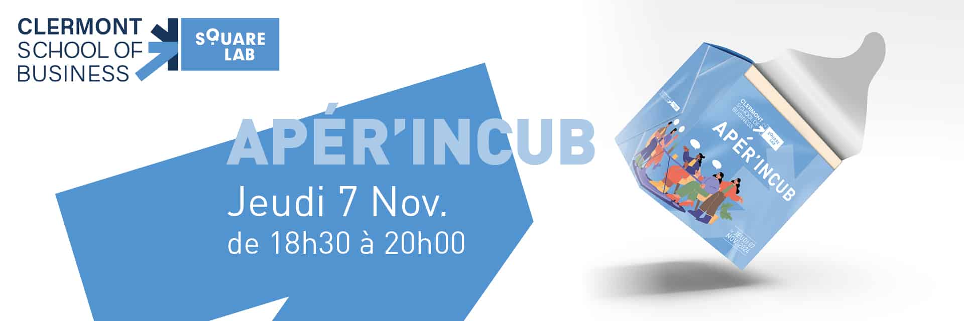 Apér'Incub - Open incubateur SquareLab - Clermont School of Business